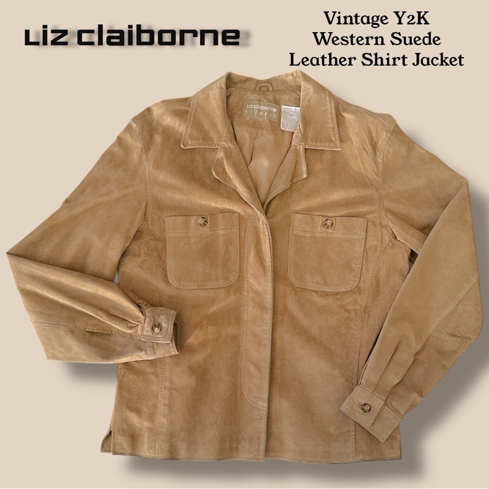 Liz Claiborne Tan Leather Jacket